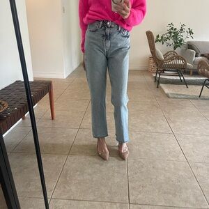 Zara Blue Straight Leg Jeans